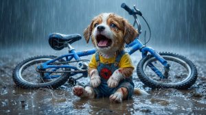 Щенок потерялся в дождливом лесу 😢🐶 Добрый котёнок спасает его, и мамины слёзы наконец высыхают ❤️