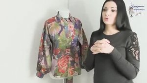 Женская блузка с воротником поло  без выкройки  своими руками часть 2