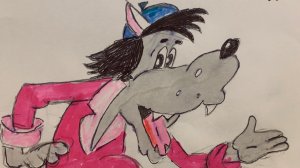 Как нарисовать Волка из мультфильма ,, Ну, погоди!’’ всего за четыре шага!