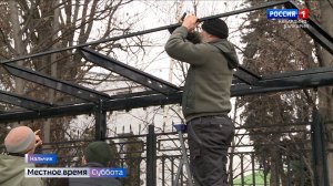 В Нальчике монтируют пять новых остановочных павильонов