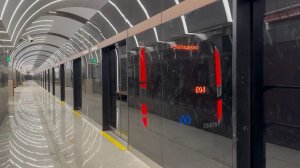 Метропоезд «Балтиец» (81-725/726/727.1) №604 на ст.м.Путиловская, 2026 год