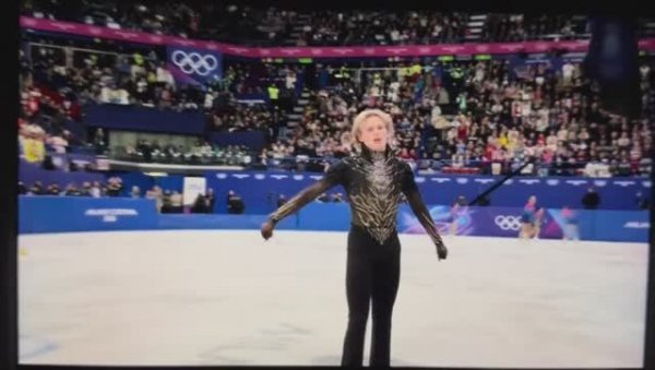 произвольная программа Ильи Малинина (США) на Олимпиаде 2026г, 8 место