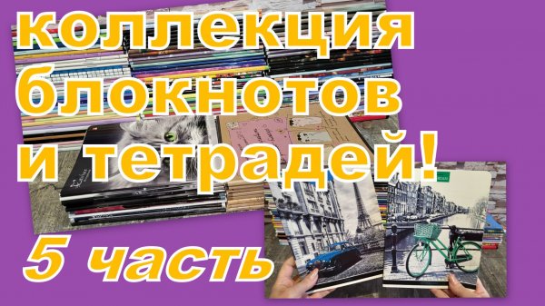 ОГРОМНАЯ КОЛЛЕКЦИЯ ТЕТРАДЕЙ И БЛОКНОТОВ (5 часть)