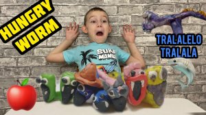 Голодный червь / Hungry Worm. Тралалело Тралала в страшной форме. Лепка из пластилина