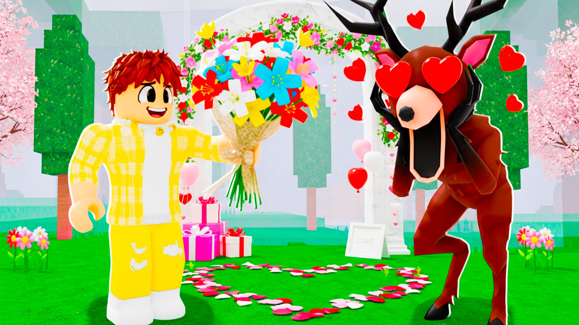 ОЛЕНЬ ВЛЮБИЛСЯ в 99 НОЧЕЙ в ROBLOX! смотреть онлайн