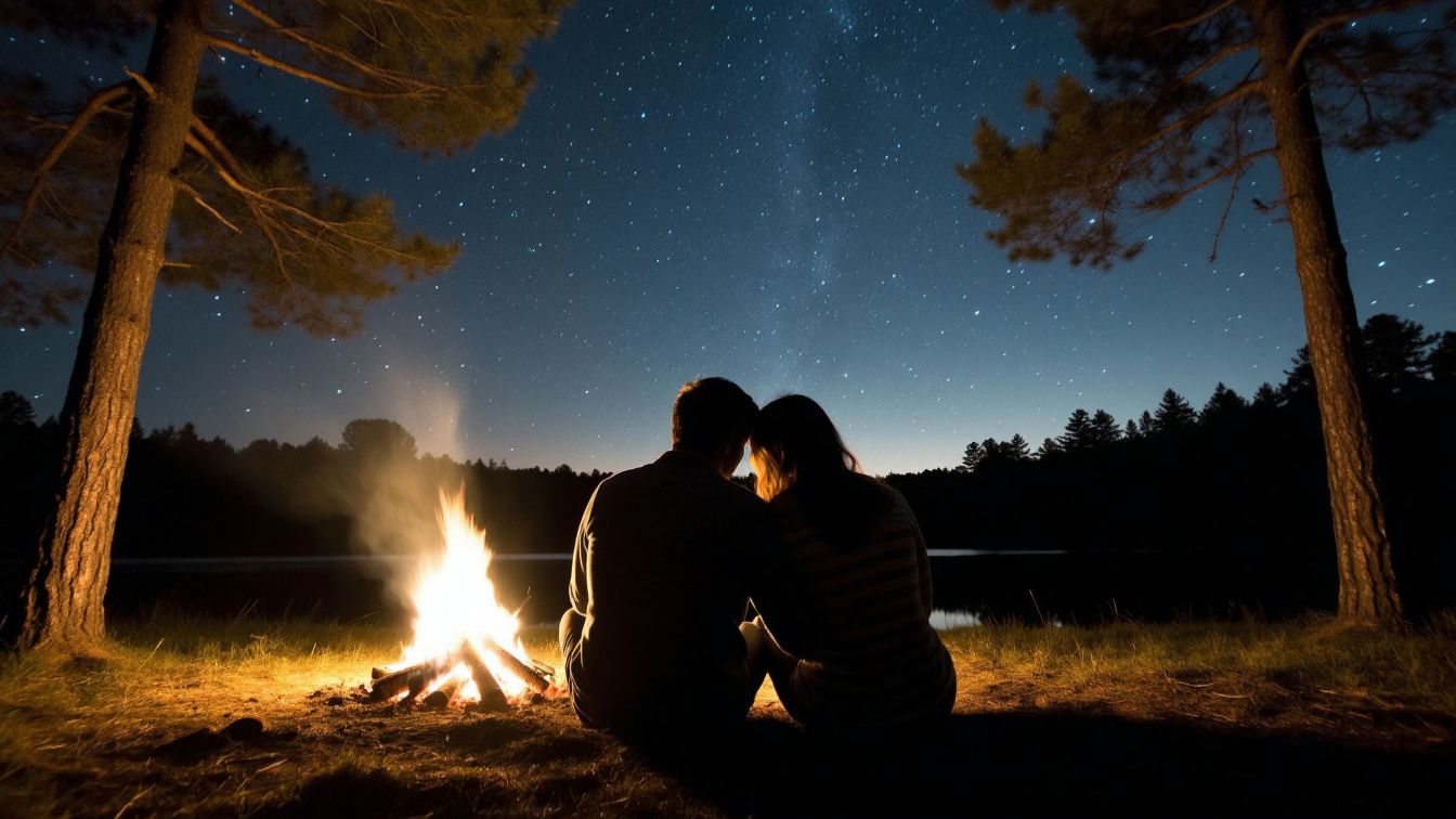 Костёр в ночи смотреть онлайн