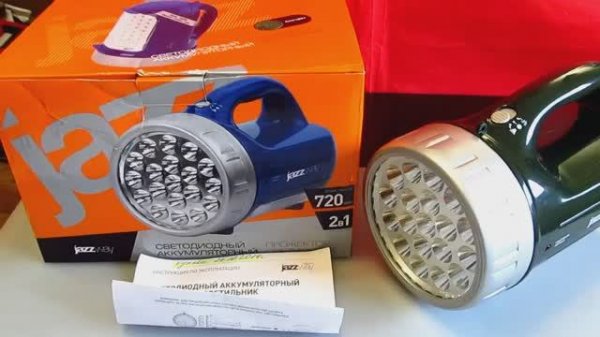 Фонарь JazzWay. Замена аккумулятора.