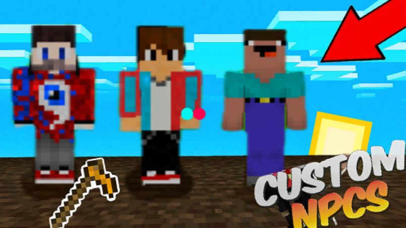 КАК ПОСТАВИТЬ СКИНЫ ПОПУЛЯРНЫХ ЮТУБЕРОВ КАК NPC  МОД CustomNPC В МАЙНКРАФТ!