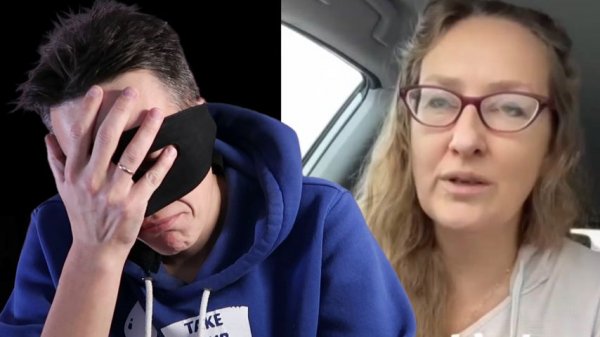 Шизобабка помогает Украине и учит россиян истории