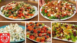 5 САЛАТОВ БЕЗ МАЙОНЕЗА 🥗😍👍 Быстрые и Вкусные салаты на Праздничный Стол