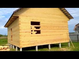 Отзыв Шаховской район , с.Раменье дом из профилированного бруса 7×9 м