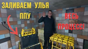 Заливка ульев ППУ для своей пасеки — весь процесс
