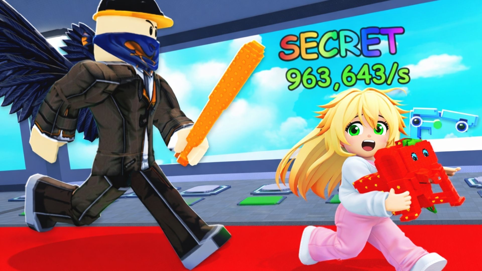 УСПЕЙ УБЕЖАТЬ! Ограбление Брейнротов с погоней в игре Stealing From Brainrots Roblox | БлокиТоки смотреть онлайн