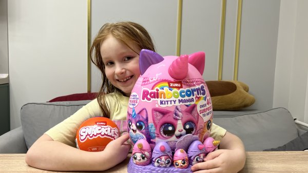 Большое яйцо ZURU rainbocorns kitty mania