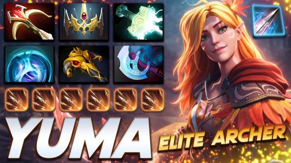 Yuma Windranger — профессиональный геймплей в Dota 2 [Смотри и учись]