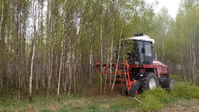 УЭС 280 с мульчером AHWI M550 на полях Мираторга.