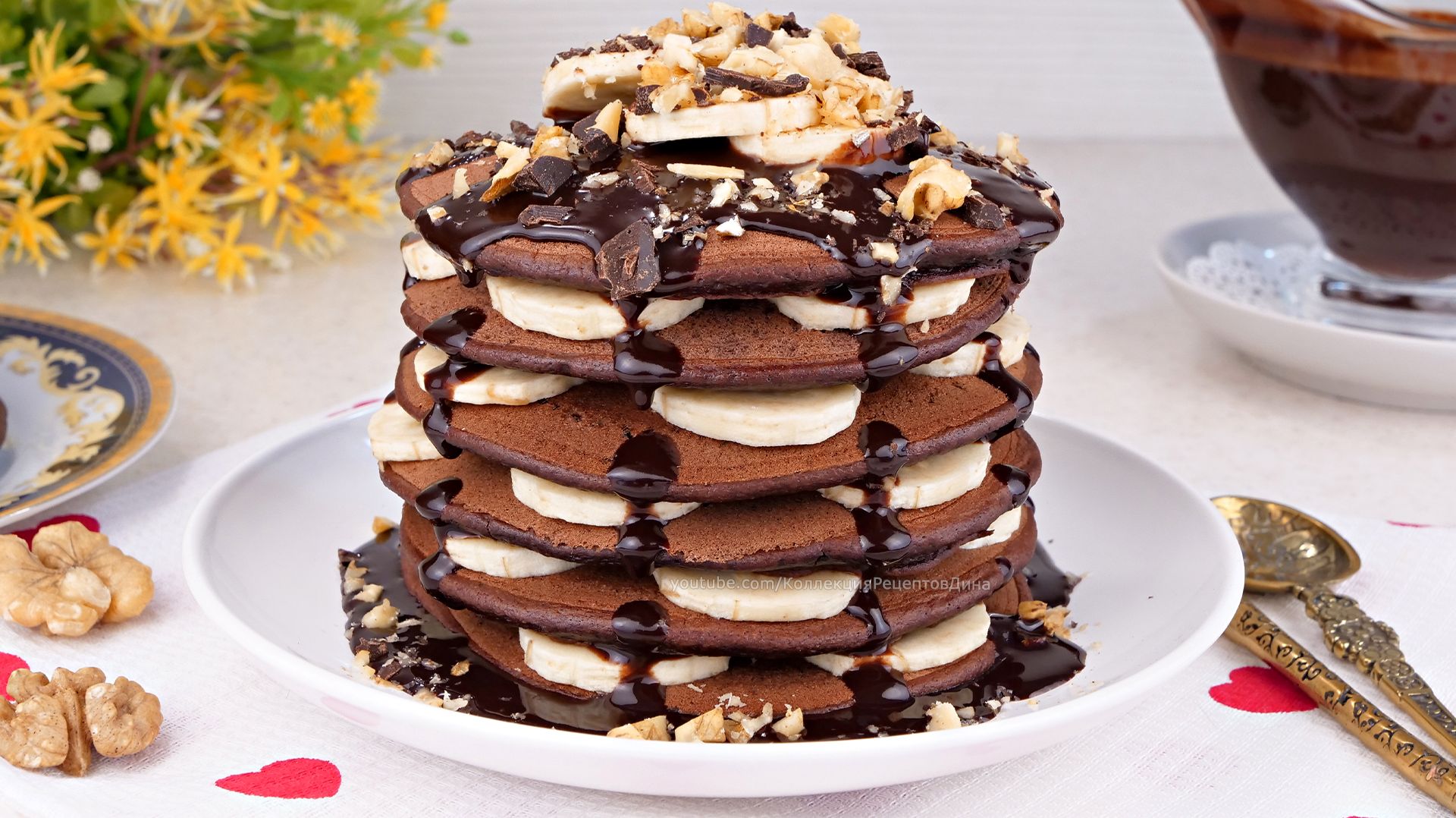 🍫Всё будет в шоколаде!🍫🥞Шоколадные Панкейки “Чунга-чанга” со сливочно-шоколадным соусом🥞🍫 смотреть онлайн