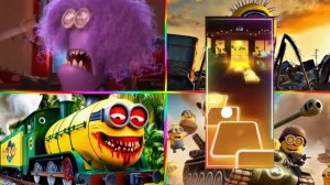 🟡 МИНЬОНЫ ЗАЖИГАЮТ: МЕГА‑ТАНЦЫ ПОД COFFIN DANCE! 🎶 МУЛЬТИКИ: поезд, танк и EXE‑миньоны в деле!