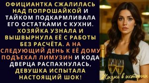 Официантка сжалилась над попрошайкой и тайком подкармливала его остатками с кухни  Хозяйка узнала и