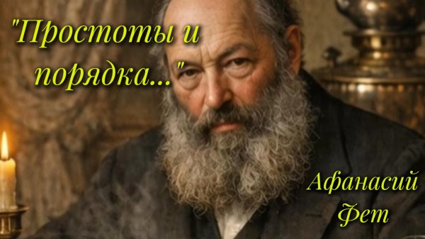 "Простоты и порядка.." Музыкально-гастрономическое видео