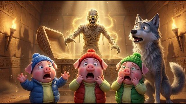 Три поросёнка и волк 🐺 Тайна пирамиды Волшебная анимационная сказка