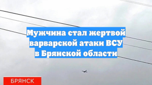 Мужчина стал жертвой варварской атаки ВСУ в Брянской области