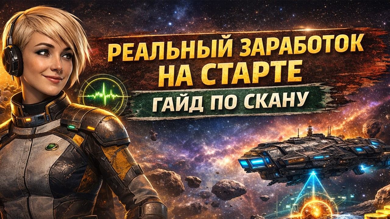 РЕАЛЬНЫЙ ЗАРАБОТОК НА СТАРТЕ В EVE ONLINE | Гайд по скану для новичков смотреть онлайн