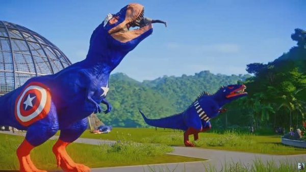 Динозавры. Тиранозавр. Спинозавр. Трицерапторс. Мегалодо. Битва Динозавров.