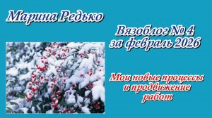 Вязоблог № 4 за февраль 2026 / Мои новые процессы и продвижение работ