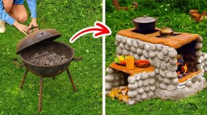 С этой самодельной глиняной печью и грилем ваш задний двор станет еще уютнее 🍕🔥