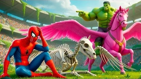 🪽🕷️ ЧЕЛОВЕК-ПАУК Побеждает в Легендарном Чемпионате по гонкам на Пегасах | Эпической Гонке на Зеле