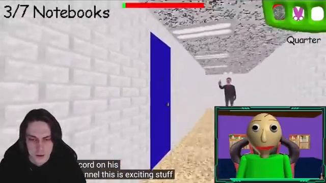 БАЛДИ В ИГРЕ БАЛДИ ИГРАЕТ САМ В СЕБЯ - Baldi PLAYS his OWN GAME and RAGES - Baldis Basics смотреть онлайн