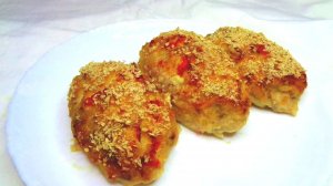 Куриные котлеты с овощами в духовке, сочные, нежные и вкусные.