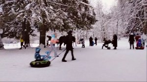 Катания на ватрушках в Шуваловском парке!