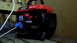 Бензогенератор SRGE 650 и солнечная станция. Эксперимент с аккумулятором.