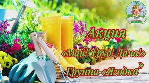 Акция "Май Труд Дача", группа "Ягодка"
