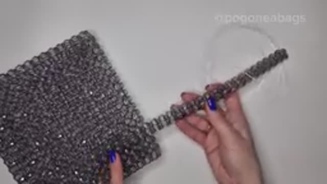 Мастер класс часть 1, ручка из 3х граней от полотна сумки. Сумки из бусин POGONEABAGS