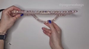 Мсстер класс "Крепим плоскую ручку к клапану". Сумки из бусин POGONEABAGS