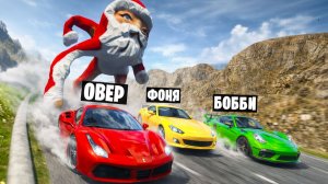 ГУГУ ГАГА ПРОТИВ МАШИН! ВЫЖИВАНИЕ НА СПУСКЕ СМЕРТИ В BeamNG.drive