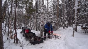 ТРЕТИЙ ВЫВОЗ МЕТАЛЛА ИЗ ЗИМНЕГО ЛЕСА 2026! УТАЩИЛ ВОЛОКОМ ДВУТАВР И БУРОВУЮ ШТАНГУ!