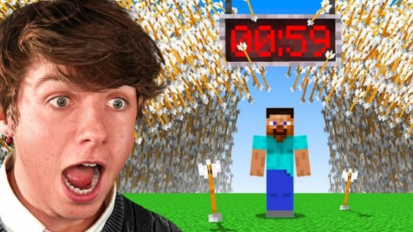 Mr.BEAST (МИСТЕР БИСТ) 1000$ ЗА КАЖДУЮ МИНУТУ ВЫЖИВАНИЯ В МАЙНКРАФТ, НОВОЕ ВИДЕО ПРО МАЙНКРАФТ 2026