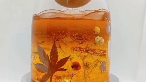 Гелевая свеча, 500 мл. "Прогулка в Осень"