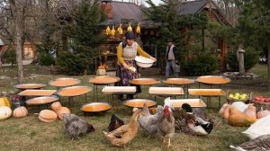 Натуральная тыквенная пастила без сахара. Деревенская кухня. Азербайджан