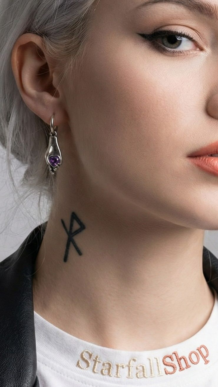 Серьги-конго с подвесками "Сердце в ладони" от StarfallShop