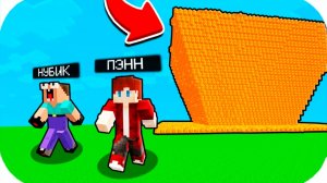 СПАСУТСЯ ЛИ НУБИК ГРИФЕР И ПЭНН ОТ ЦУНАМИ ИЗ ЛАВЫ В МАЙНКРАФТ?