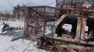 Оказание помощи мирным жителям Димитрова в ДНР.