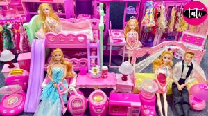 Играем в игрушки из мультика принцесса кукла Барби. Мультфильм для детей. ASMR АСМР