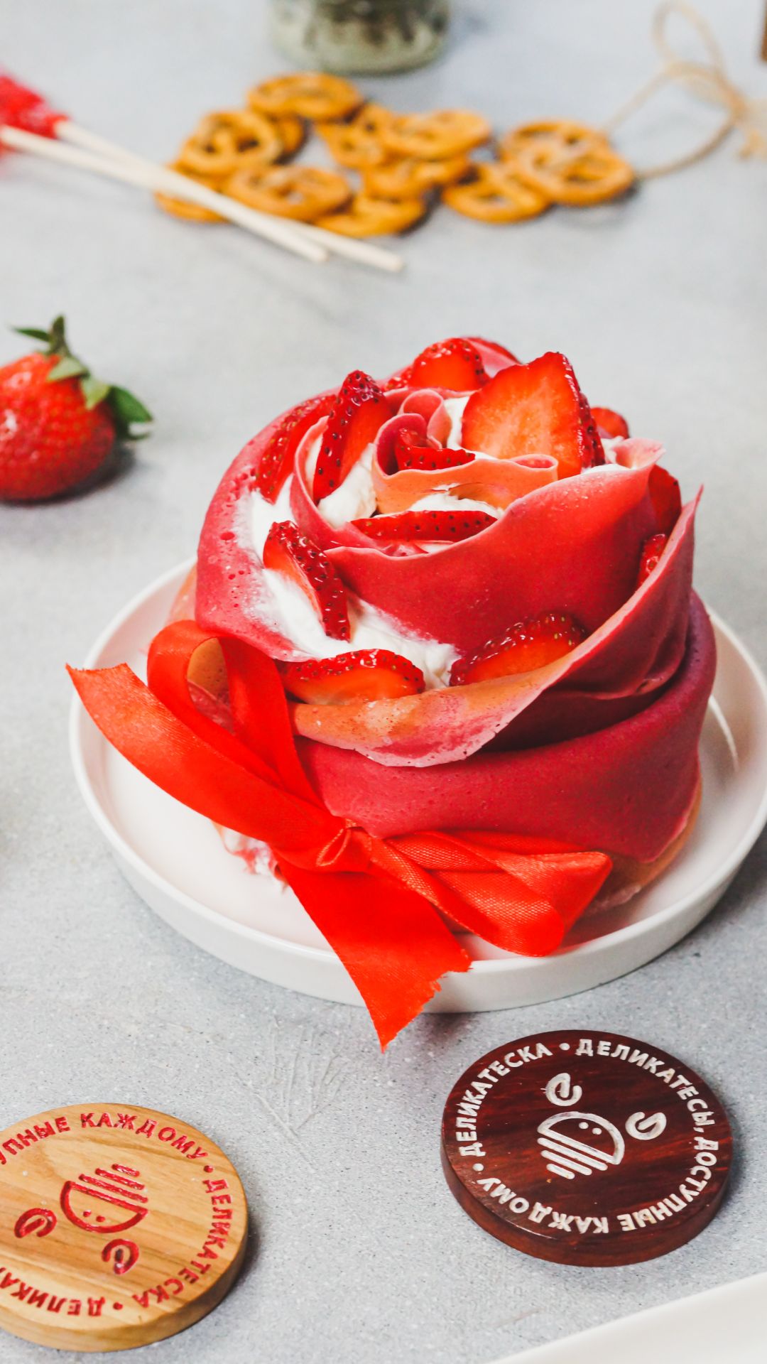 Блинный торт Роза смотреть онлайн