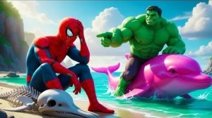 🌊🕷️ ЧЕЛОВЕК-ПАУК побеждает в Легендарном Чемпионате по гонкам на дельфинах |