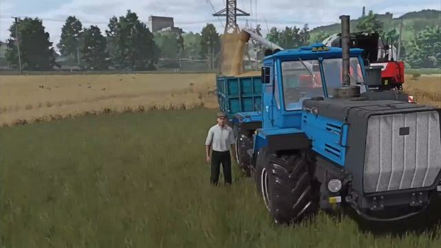 Farming Simulator 25 карта Сосновка уборка пшеницы 2026 смотреть онлайн